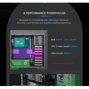 Корпус GAMEMAX Full Tower ATX без блока живлення MASTER 2 UA