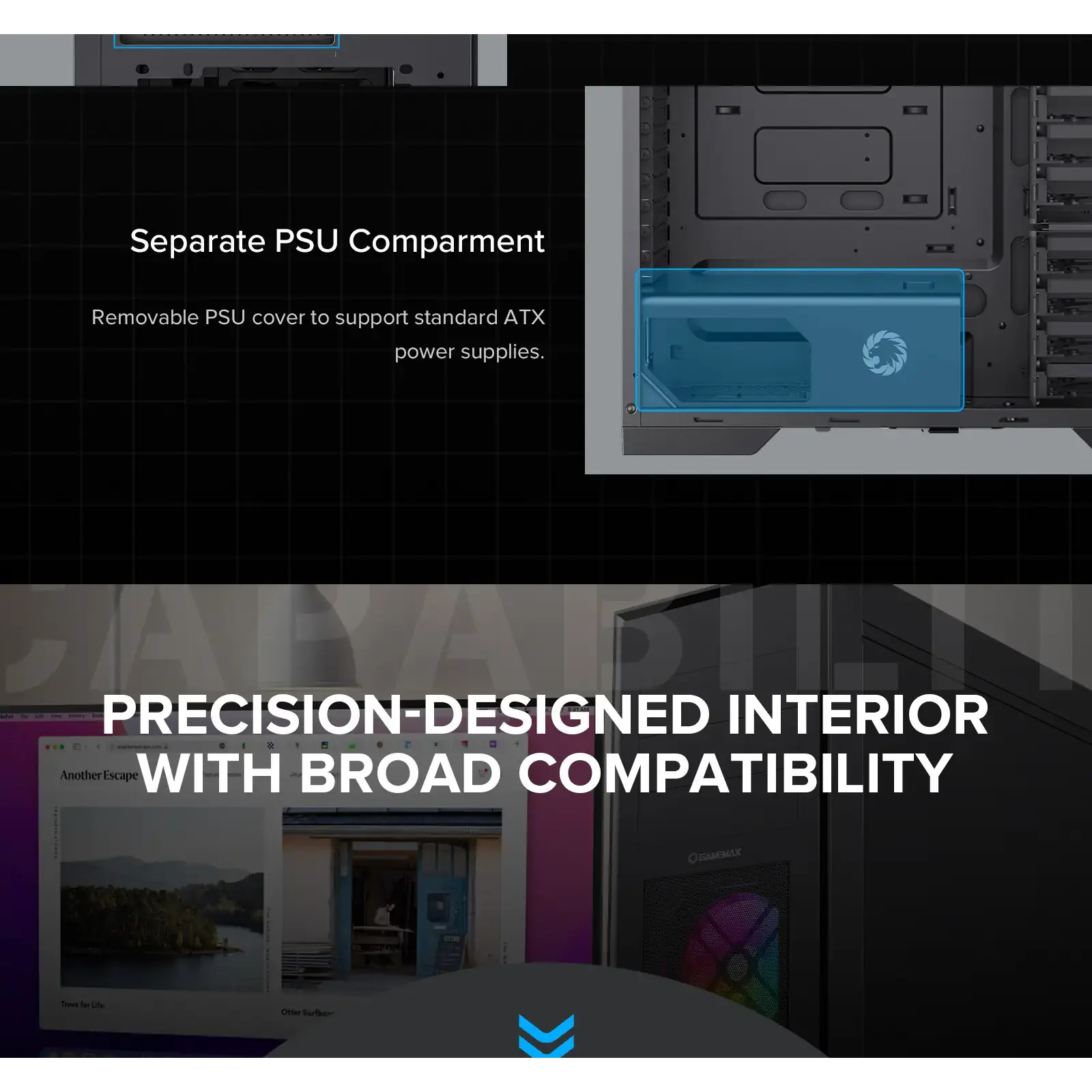 Корпус GAMEMAX Full Tower ATX без блока питания MASTER 2 UA