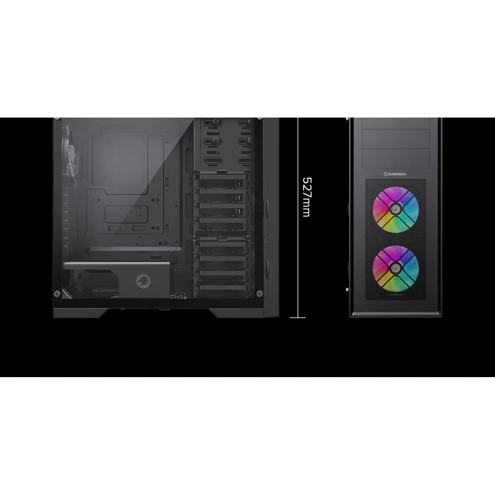 Корпус GAMEMAX Full Tower ATX без блока питания MASTER 2 UA