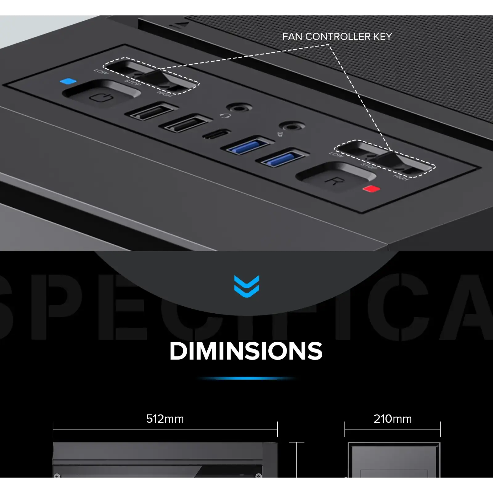 Корпус GAMEMAX Full Tower ATX без блока питания MASTER 2 UA