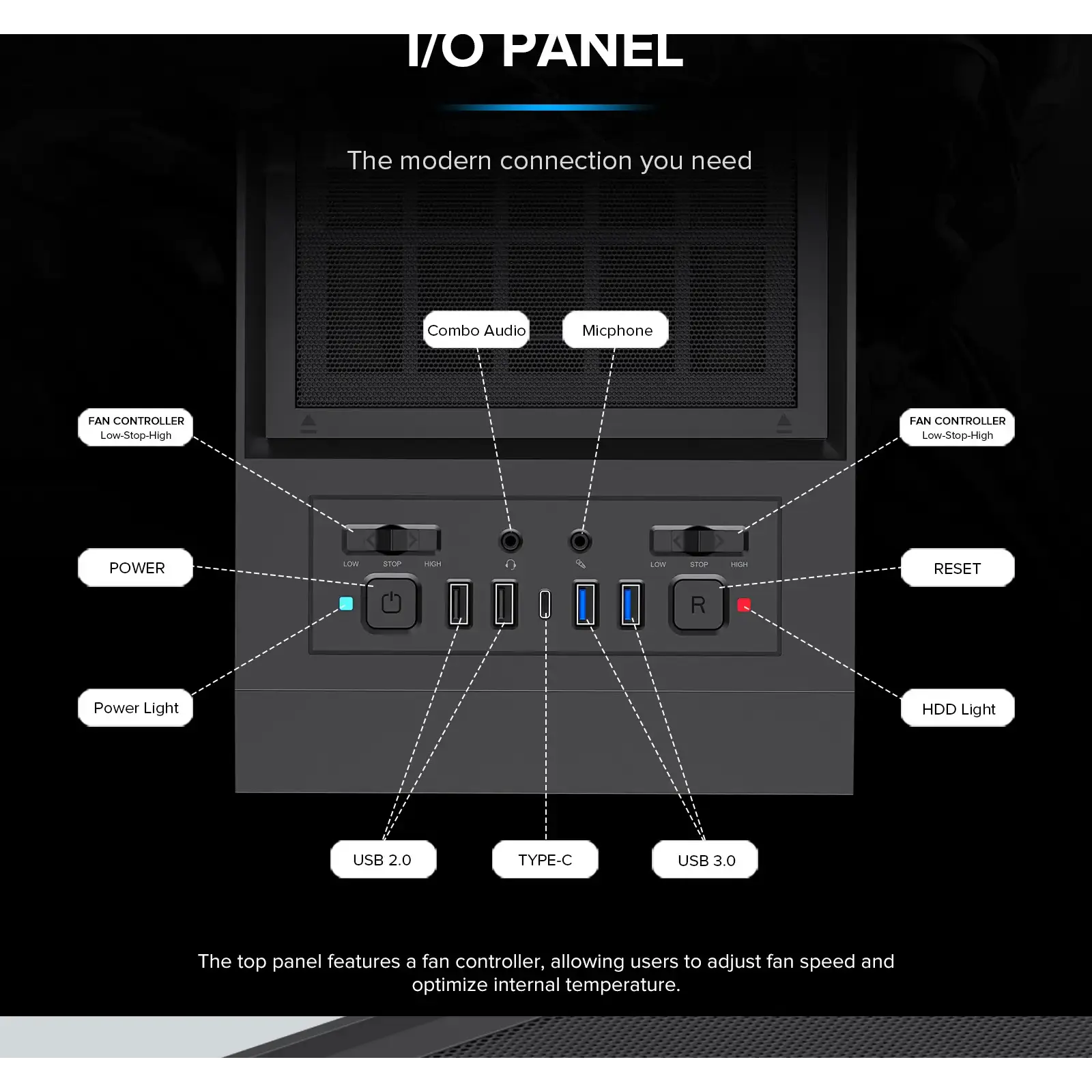 Корпус GAMEMAX Full Tower ATX без блока питания MASTER 2 UA