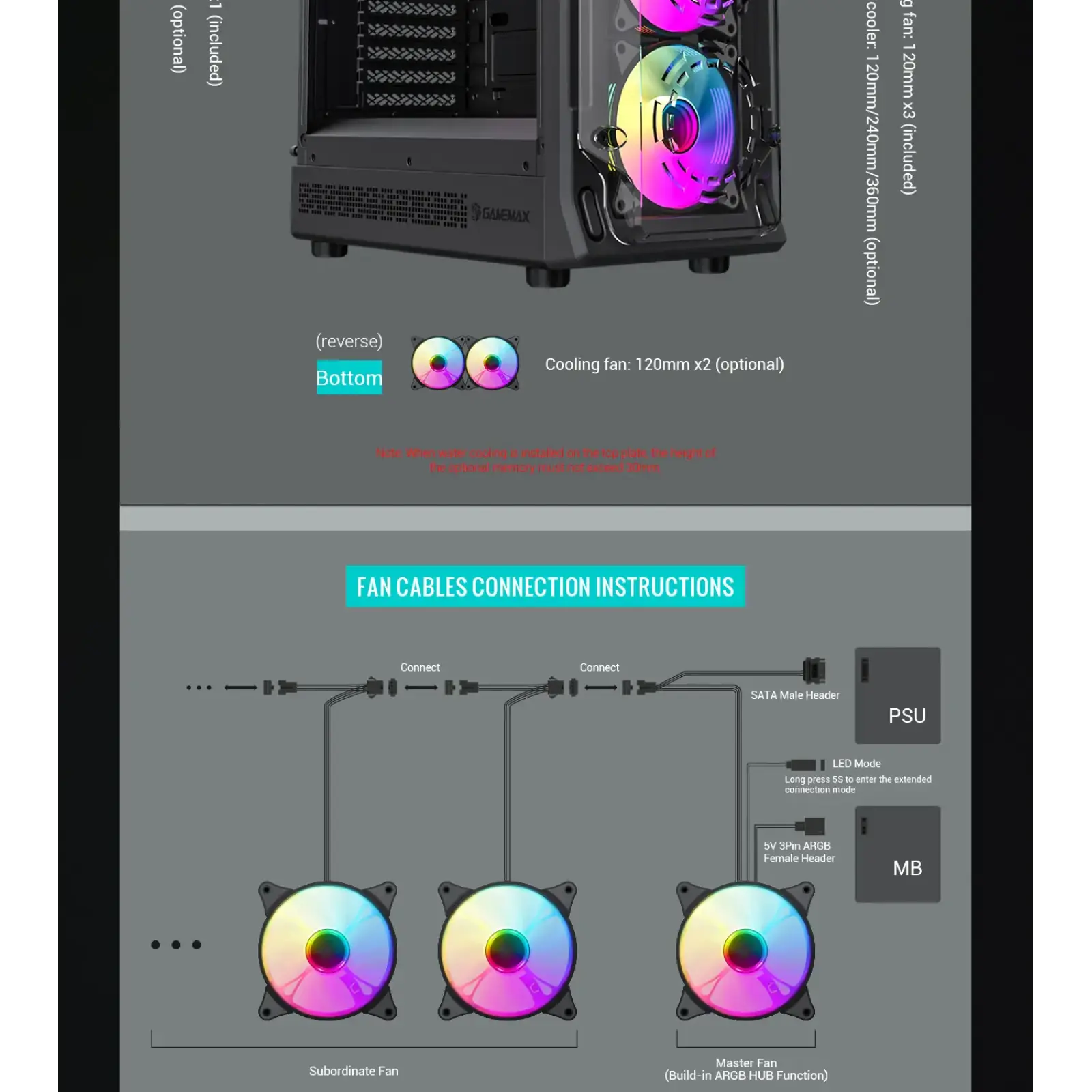 Корпус Gamemax Starlight 2 AB б/БП UA