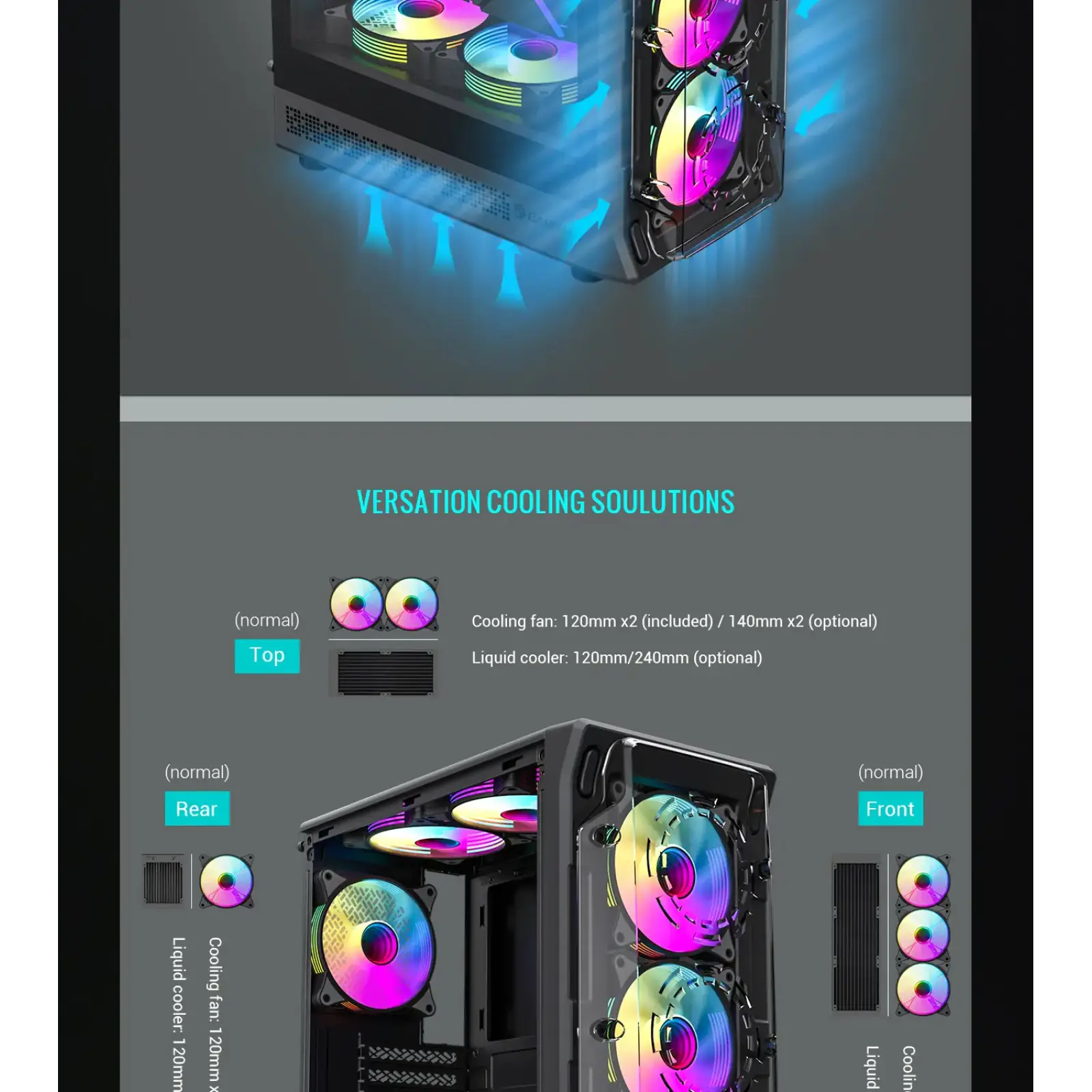 Корпус Gamemax Starlight 2 AB б/БП UA