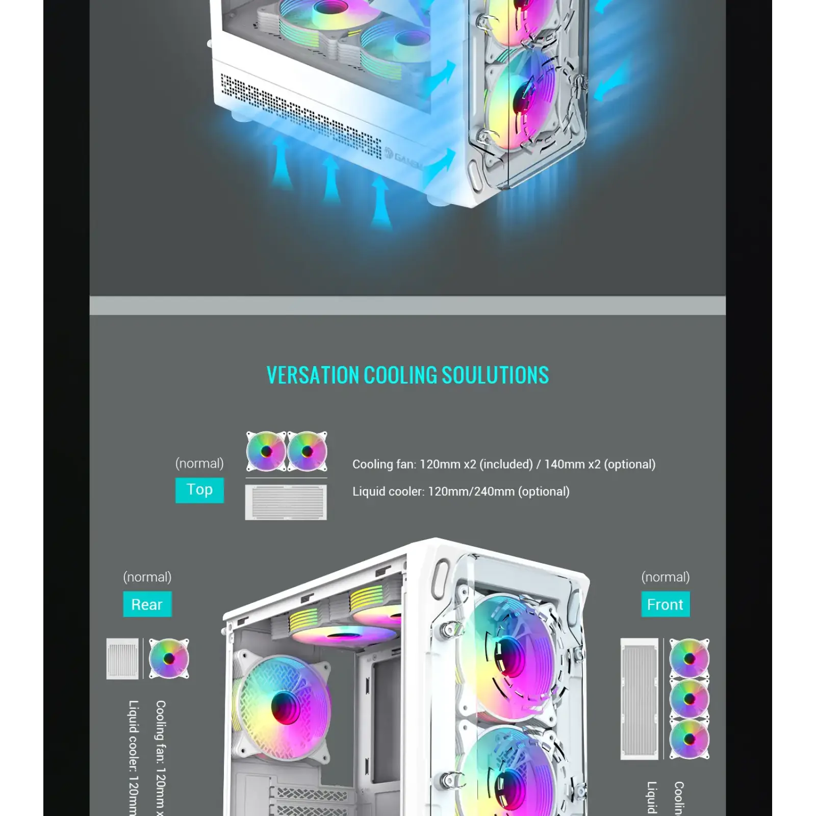 Корпус Gamemax Starlight 2 AB б/БП UA