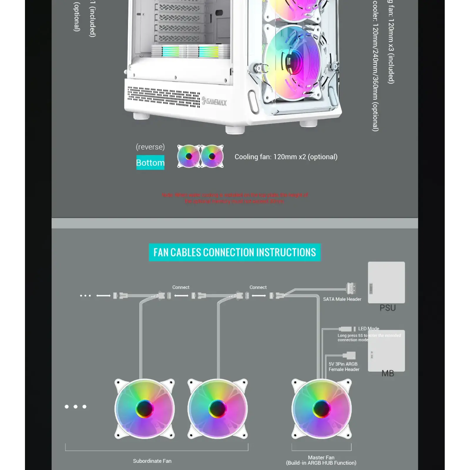 Корпус Gamemax Starlight 2 AB б/БП UA