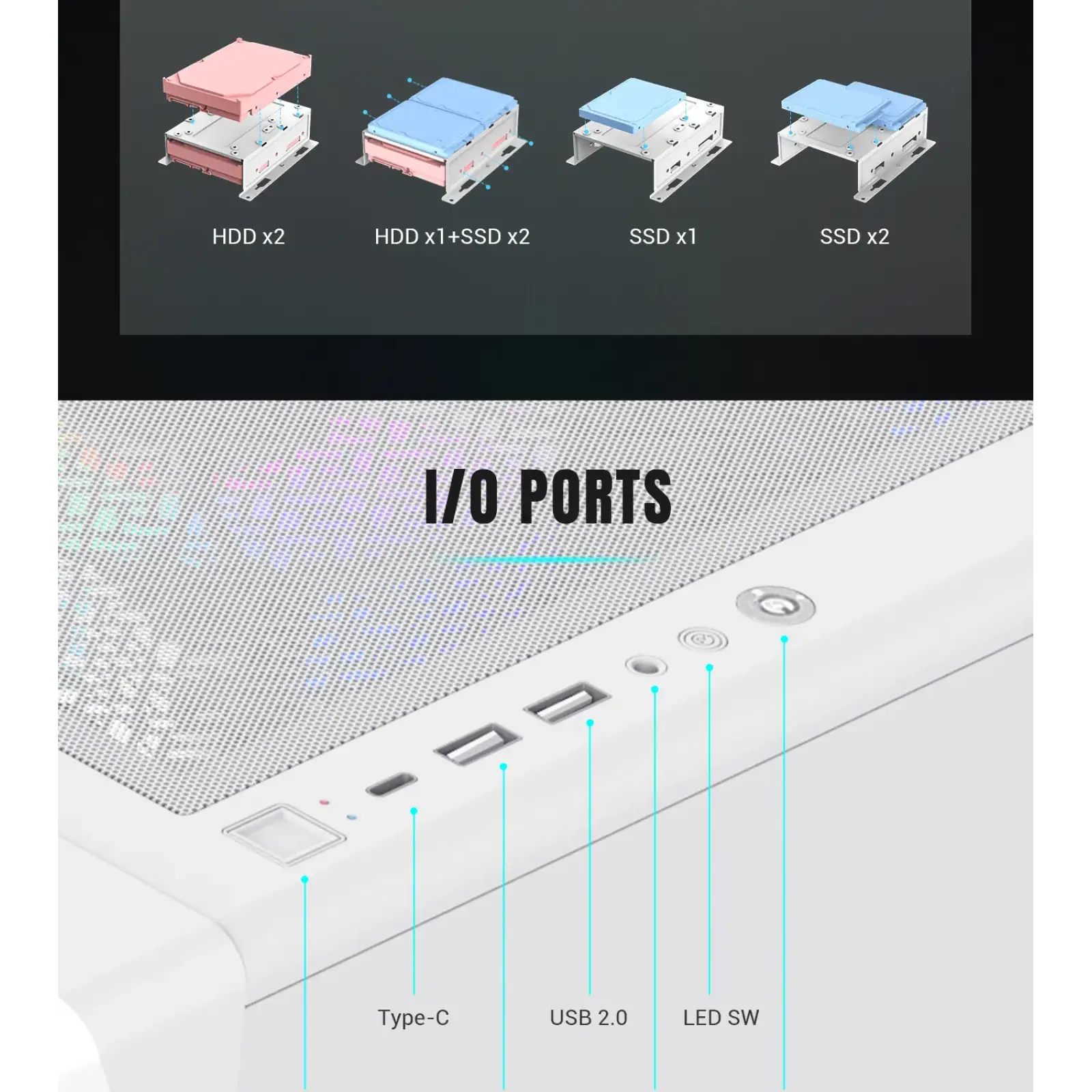 Корпус Gamemax Starlight 2 AB б/БП UA