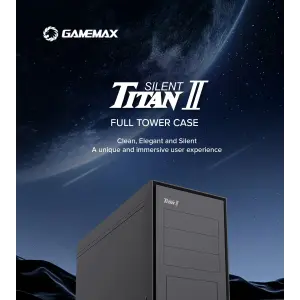 Корпус GAMEMAX Full Tower ATX без блока живлення TiTan Silent 2 UA