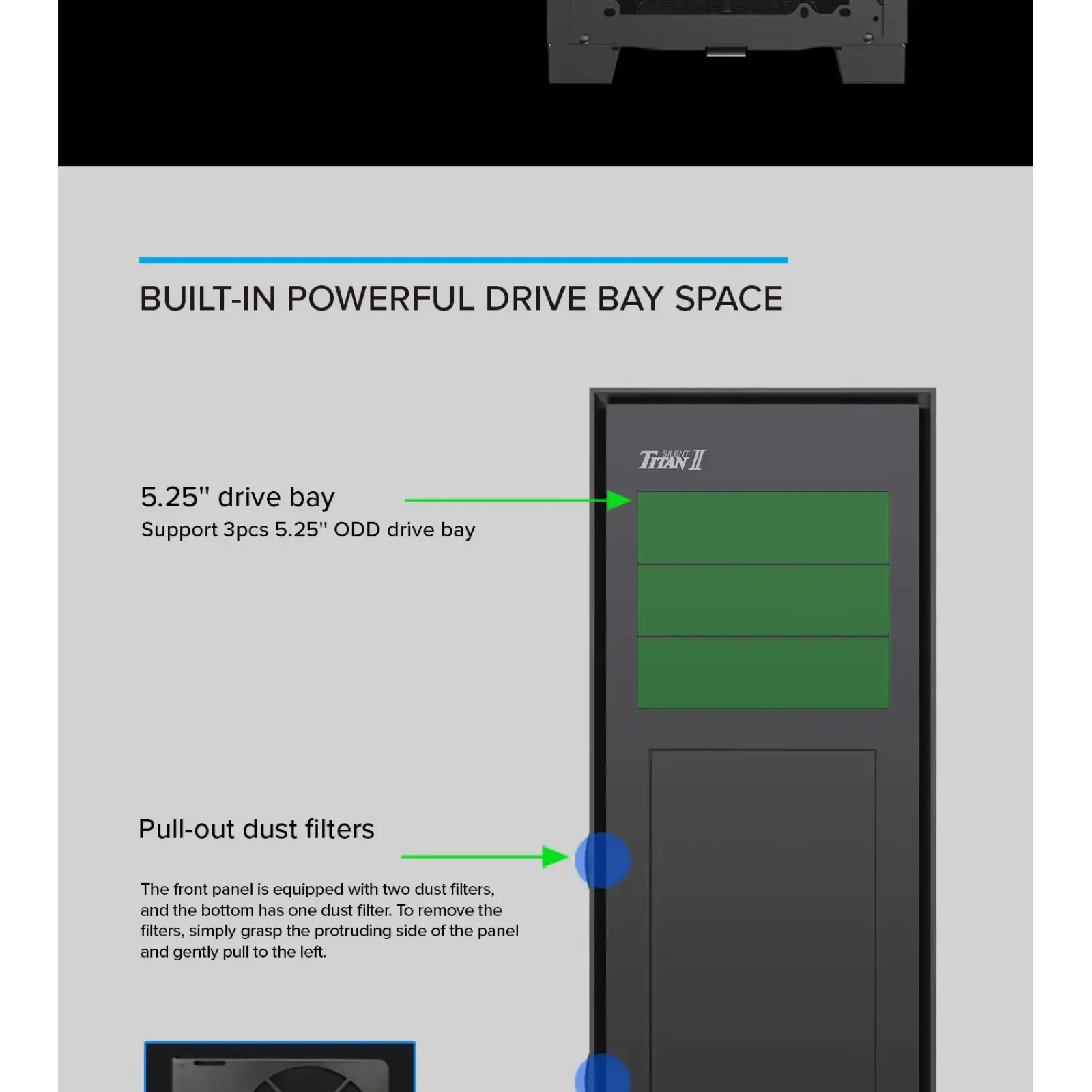Корпус GAMEMAX Full Tower ATX без блока живлення TiTan Silent 2 UA