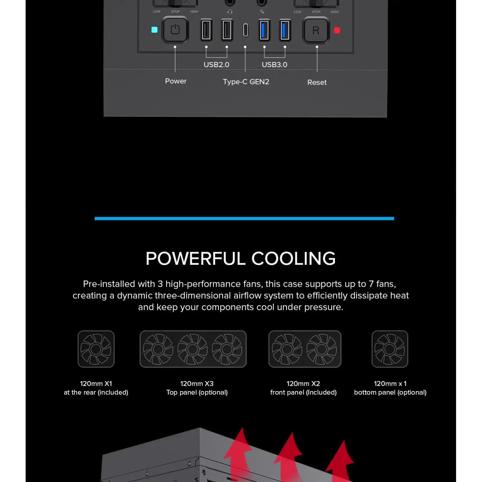 Корпус GAMEMAX Full Tower ATX без блока живлення TiTan Silent 2 UA