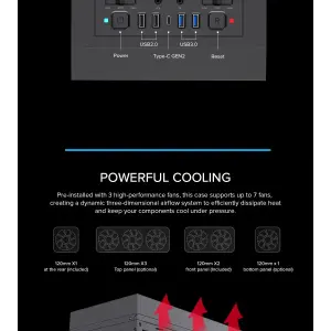 Корпус GAMEMAX Full Tower ATX без блока живлення TiTan Silent 2 UA