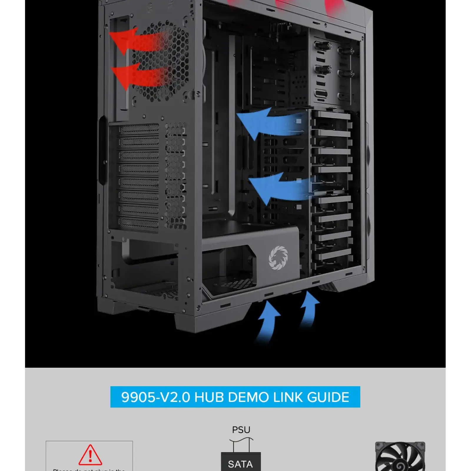 Корпус GAMEMAX Full Tower ATX без блока живлення TiTan Silent 2 UA