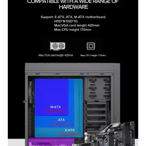 Корпус GAMEMAX Full Tower ATX без блока живлення TiTan Silent 2 UA
