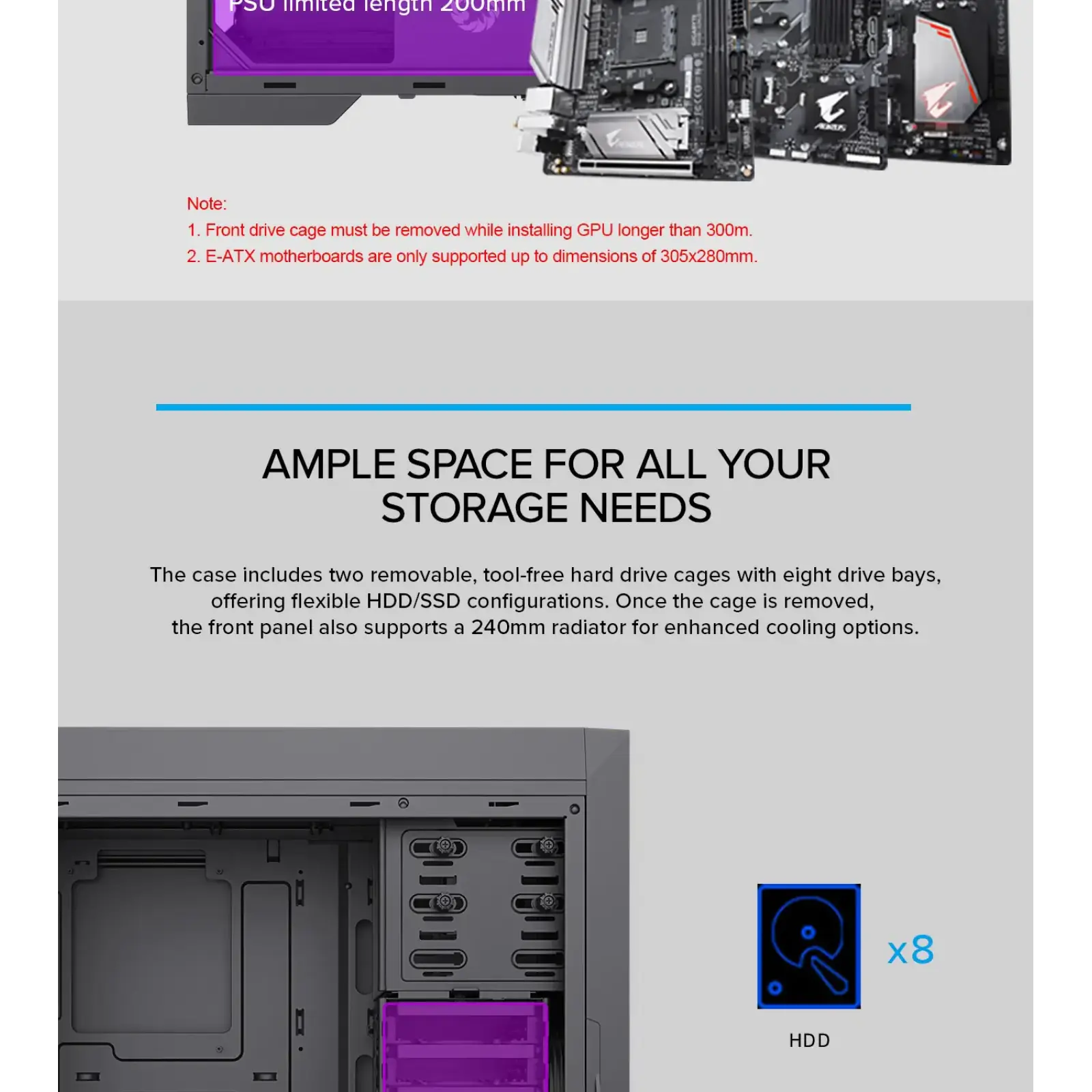 Корпус GAMEMAX Full Tower ATX без блока живлення TiTan Silent 2 UA