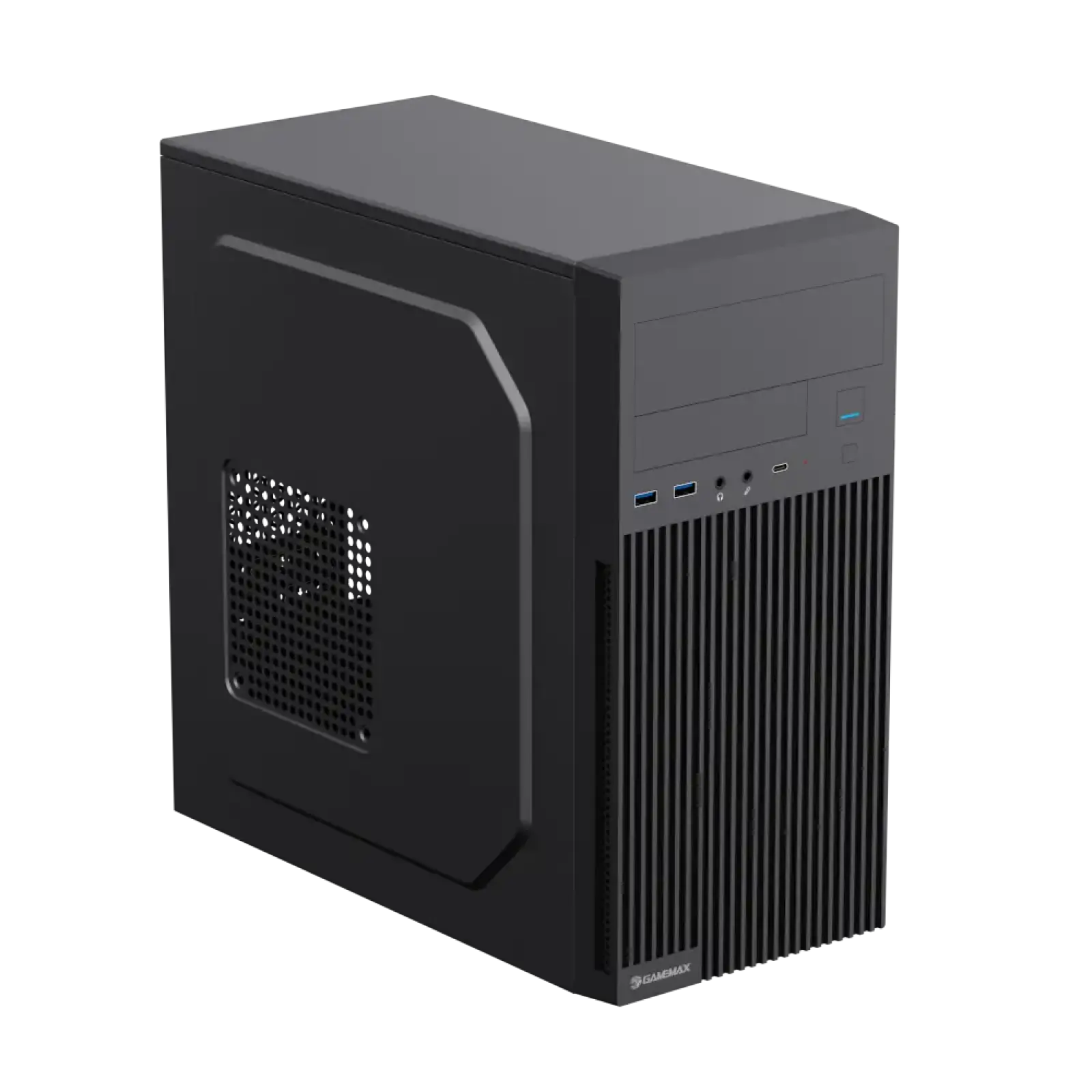 Корпус GAMEMAX Micro-ATX без блока живлення 2usb3.0 , typ e-C , HD audio MT-321-NP-2U3 UA