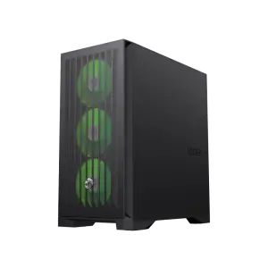 Корпус GAMEMAX Tower E-ATX без блока живлення , загартован е скло E-ATX,ATX, M-ATX,ITX, Tempered Glass,Mesh,2 LEADER 2 BK UA