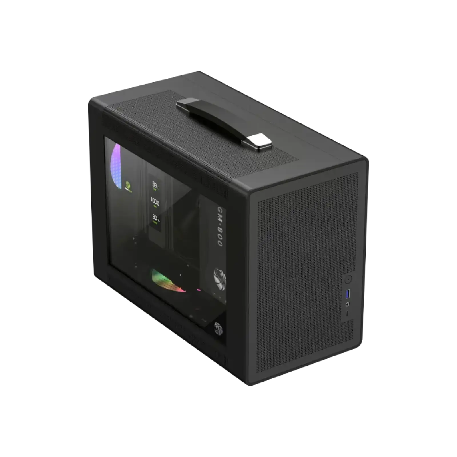 Корпус GAMEMAX Mini Tower без блока живлення U-ATX(244*185 mm),  FLEX-ATX(229*191mm)、ITX(170*170mm), 1*usb 3. Spark Air BK UA