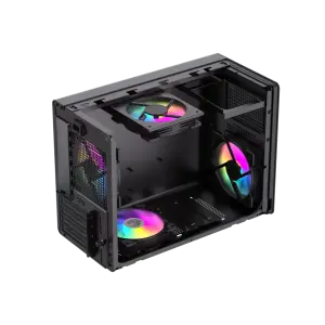 Корпус GAMEMAX Mini Tower без блока живлення U-ATX(244*185 mm),  FLEX-ATX(229*191mm)、ITX(170*170mm), 1*usb 3. Spark Air BK UA