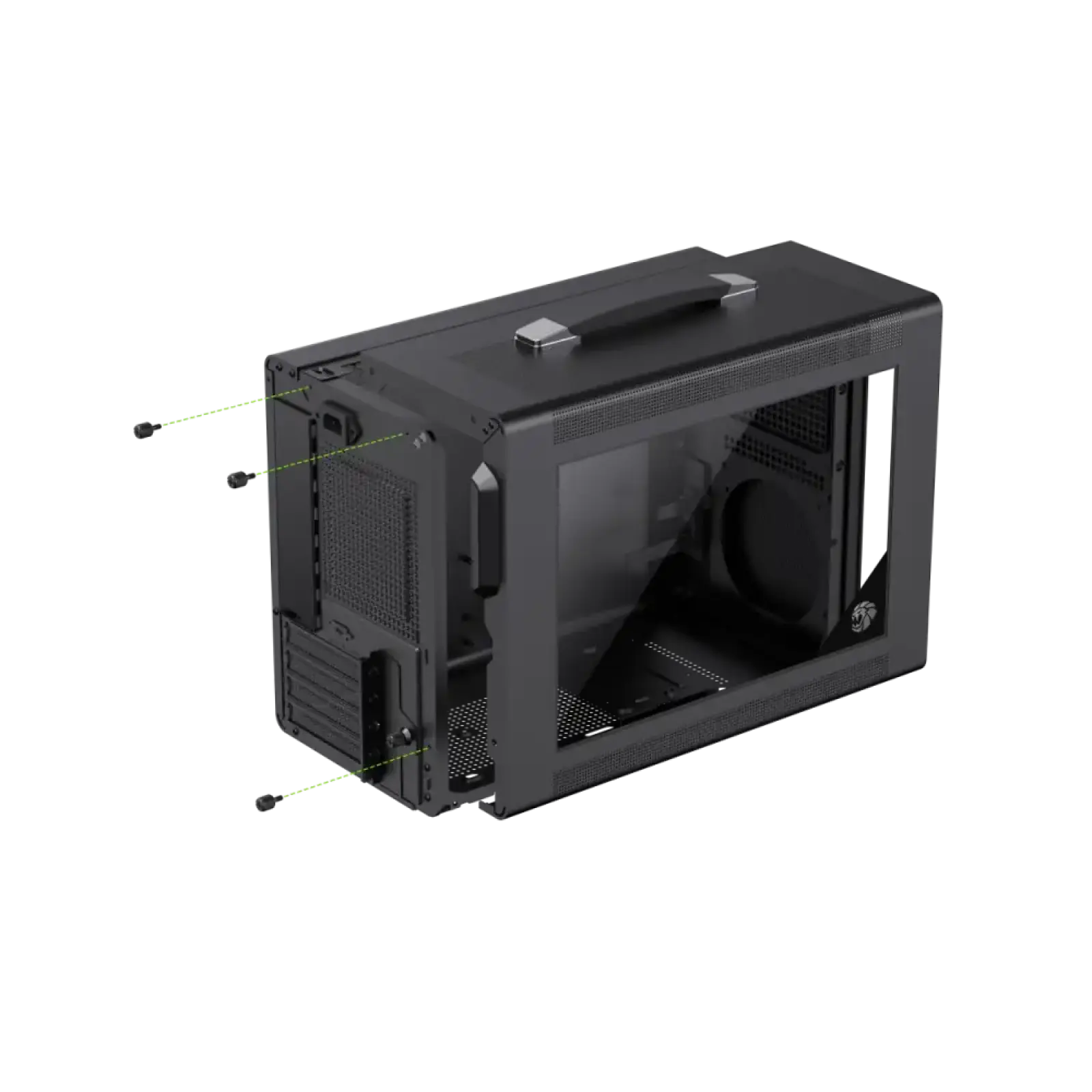 Корпус GAMEMAX Mini Tower без блока живлення U-ATX(244*185 mm),  FLEX-ATX(229*191mm)、ITX(170*170mm), 1*usb 3. Spark Air BK UA