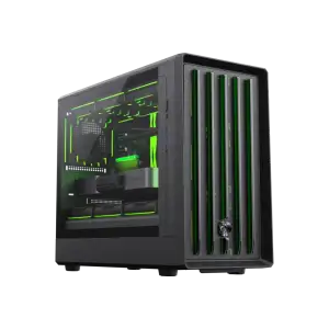 Корпус GAMEMAX М-ATX без блока живлення , загартоване скло , пластик M-ATX,ITX USB 3.0*1, Type -C*1, RGB Co Claw 360 BK UA