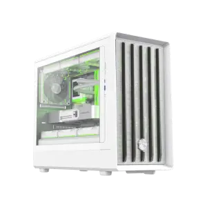 Корпус GAMEMAX М-ATX без блока живлення , загартоване скло , пластик M-ATX,ITX USB 3.0*1, Type -C*1, RGB Co Claw 360 WH UA