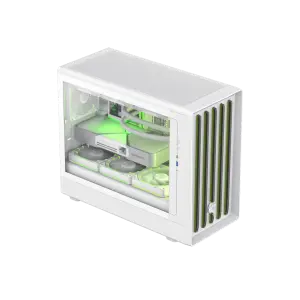 Корпус GAMEMAX М-ATX без блока живлення , загартоване скло , пластик M-ATX,ITX USB 3.0*1, Type -C*1, RGB Co Claw 360 WH UA