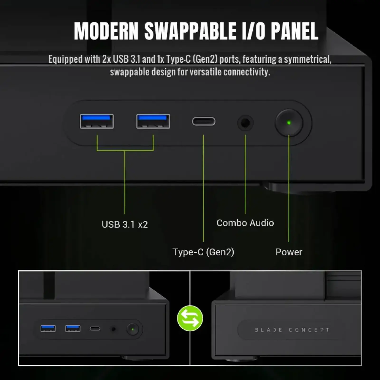 Корпус Gamemax Blade Concept б/БП UA