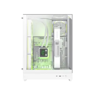 Корпус GAMEMAX М-ATX без блока живлення , загартоване скло , пластик,підтримує вертикальну установку відеокар T20 WH UA