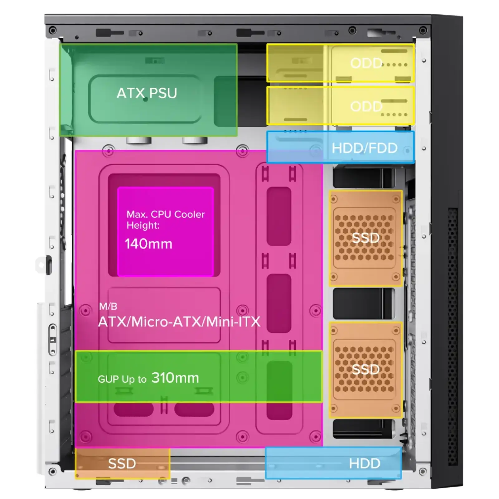 Корпус Gamemax ET-216-NP-2U3 б/БП UA