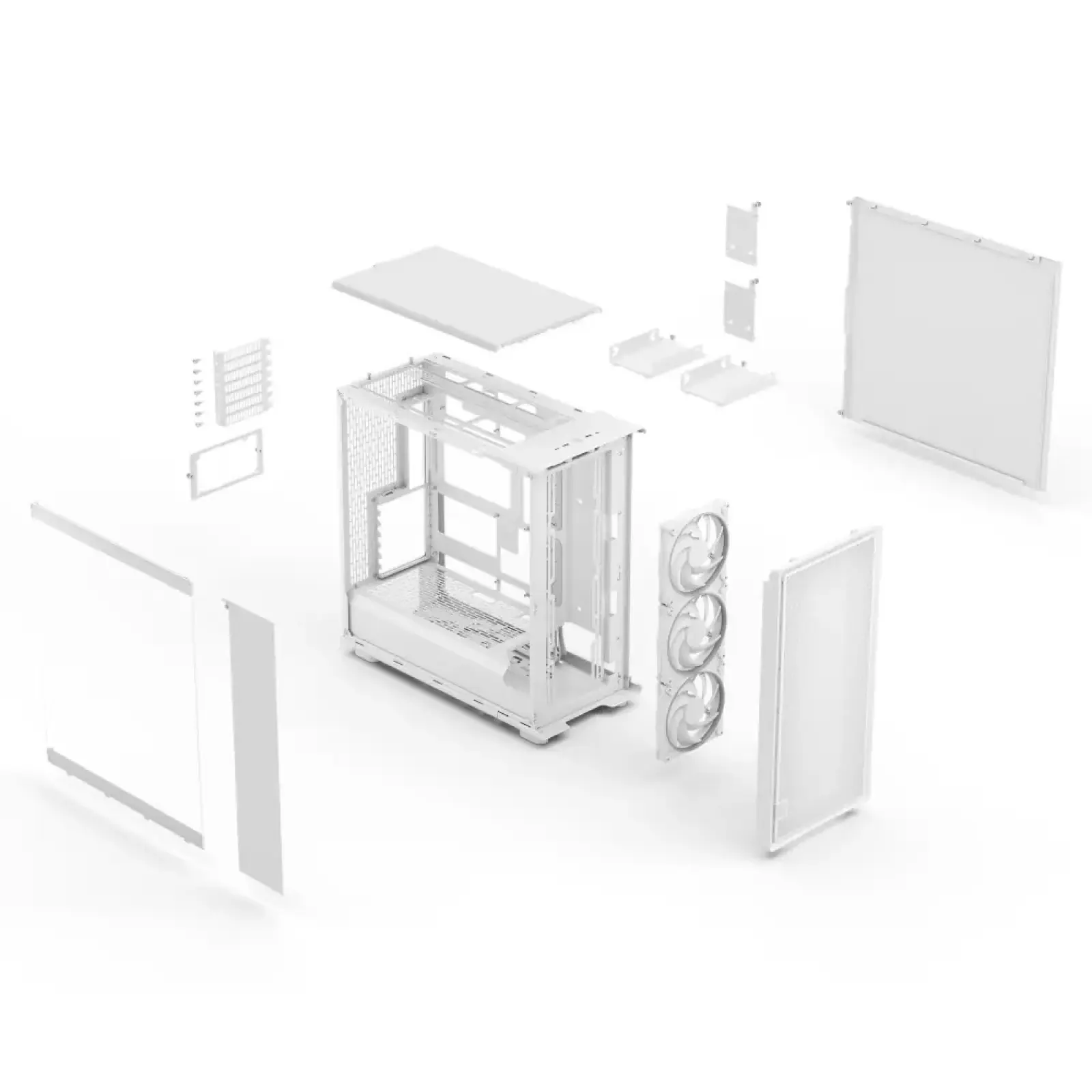 Корпус Fractal Design Epoch XL TG Clear Tint White Без БП (FD-C-EPO1X-03) UA