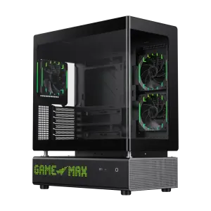 Корпус GAMEMAX комп'ютерний Mid Tower без блока живлення ATX,M-ATX,ITX. (Support BTF),Tempered Glass,Mesh,U N90 BG UA