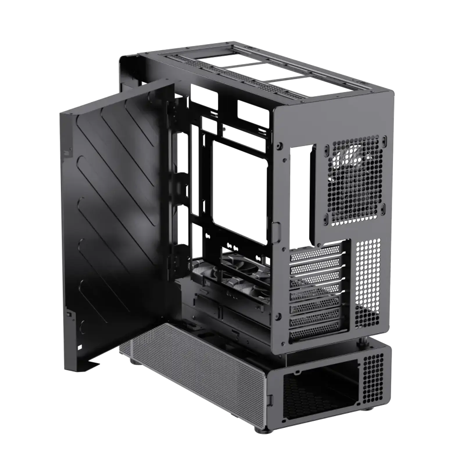 Корпус GAMEMAX комп'ютерний Mid Tower без блока живлення ATX,M-ATX,ITX. (Support BTF),Tempered Glass,Mesh,U N90 BG UA