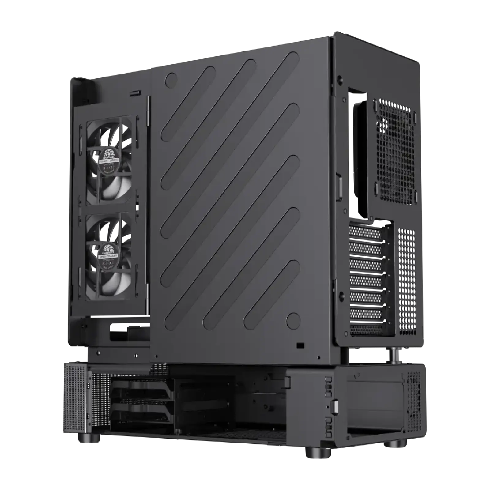 Корпус GAMEMAX комп'ютерний Mid Tower без блока живлення ATX,M-ATX,ITX. (Support BTF),Tempered Glass,Mesh,U N90 BG UA