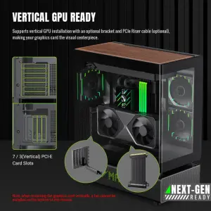 Корпус GAMEMAX комп'ютерний Mid Tower без блока живлення ATX,M-ATX,ITX. (Support BTF),Tempered Glass,Mesh,U N90 BG UA