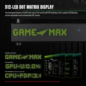 Корпус GAMEMAX комп'ютерний Mid Tower без блока живлення ATX,M-ATX,ITX. (Support BTF),Tempered Glass,Mesh,U N90 BG UA