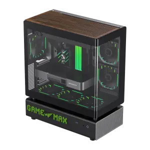 Корпус GAMEMAX комп'ютерний Mid Tower без блока живлення ATX,M-ATX,ITX. (Support BTF),Tempered Glass,Mesh,U N90 BG UA