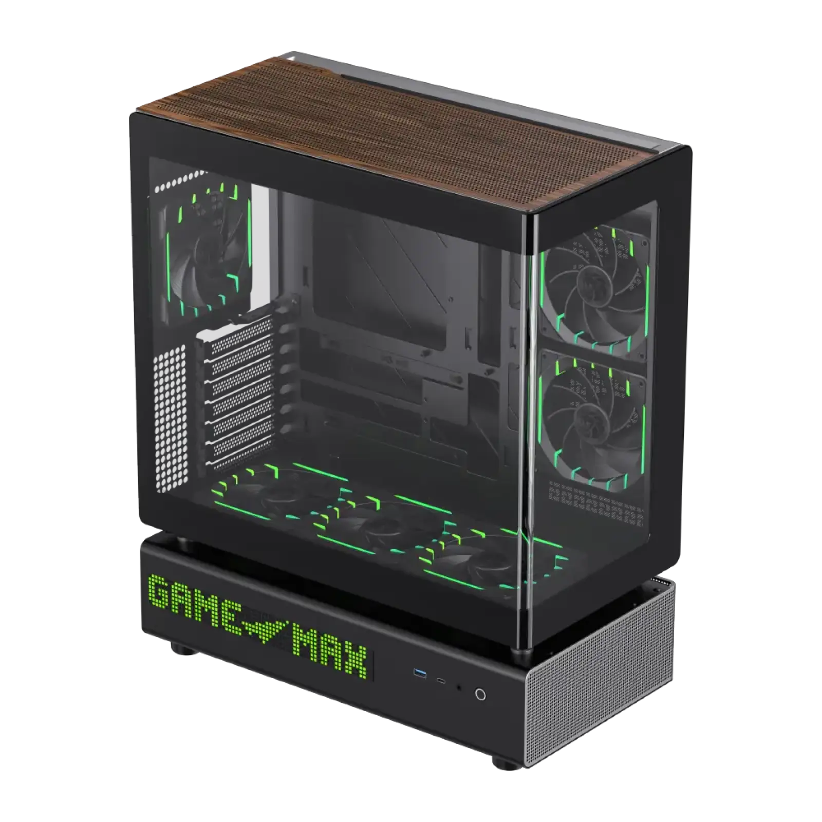 Корпус GAMEMAX комп'ютерний Mid Tower без блока живлення ATX,M-ATX,ITX. (Support BTF),Tempered Glass,Mesh,U N90 BG UA