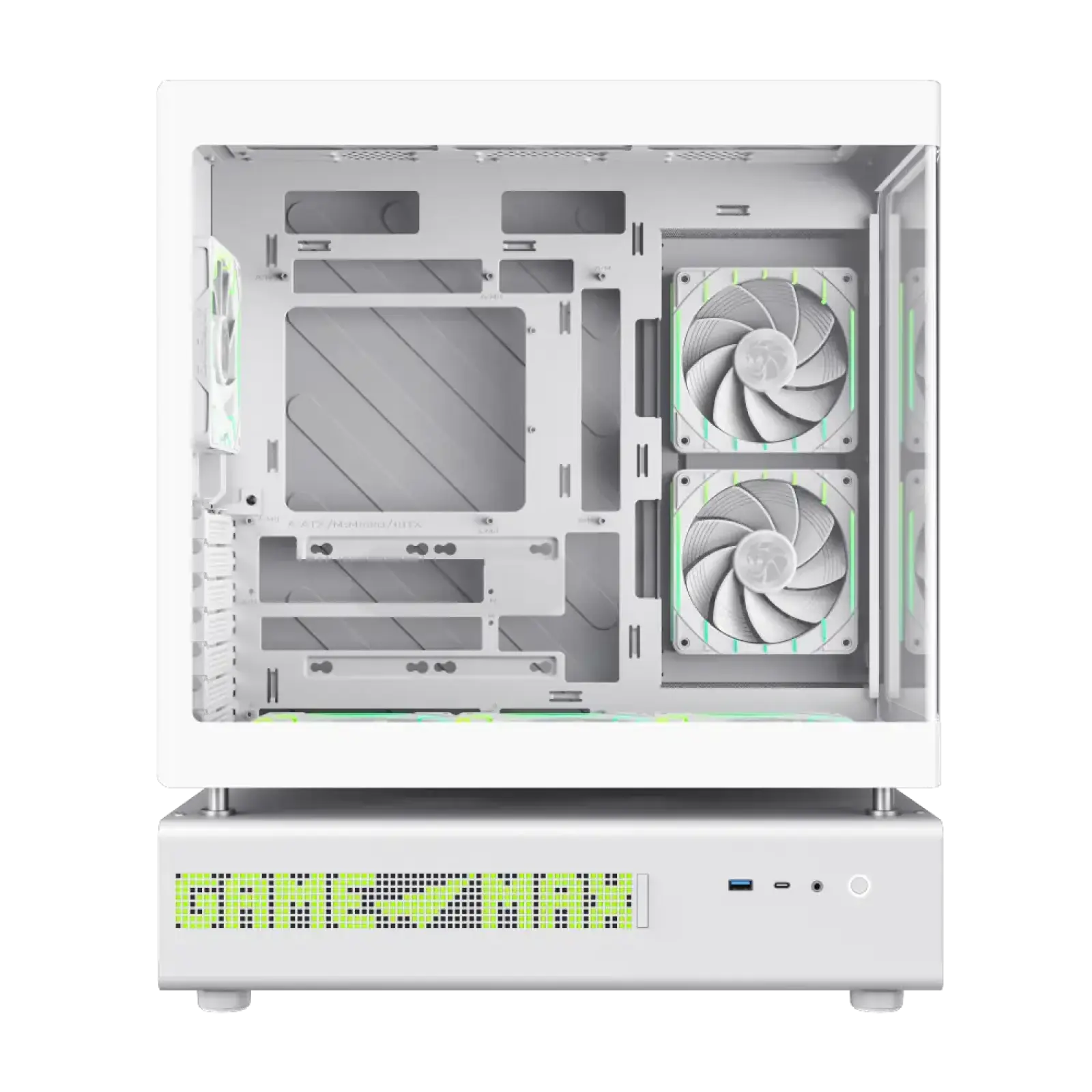 Корпус GAMEMAX комп'ютерний Mid Tower без блока живлення ATX,M-ATX,ITX. (Support BTF),Tempered Glass,Mesh,U N90 WH UA