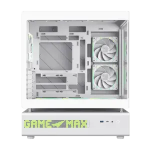 Корпус GAMEMAX комп'ютерний Mid Tower без блока живлення ATX,M-ATX,ITX. (Support BTF),Tempered Glass,Mesh,U N90 WH UA