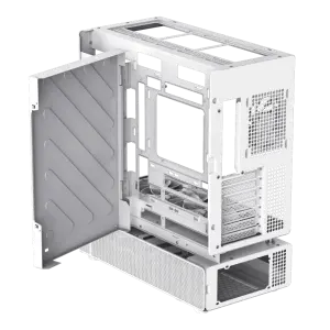 Корпус GAMEMAX комп'ютерний Mid Tower без блока живлення ATX,M-ATX,ITX. (Support BTF),Tempered Glass,Mesh,U N90 WH UA