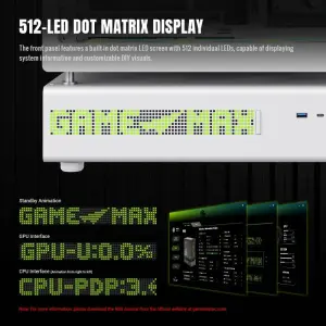 Корпус GAMEMAX комп'ютерний Mid Tower без блока живлення ATX,M-ATX,ITX. (Support BTF),Tempered Glass,Mesh,U N90 WH UA