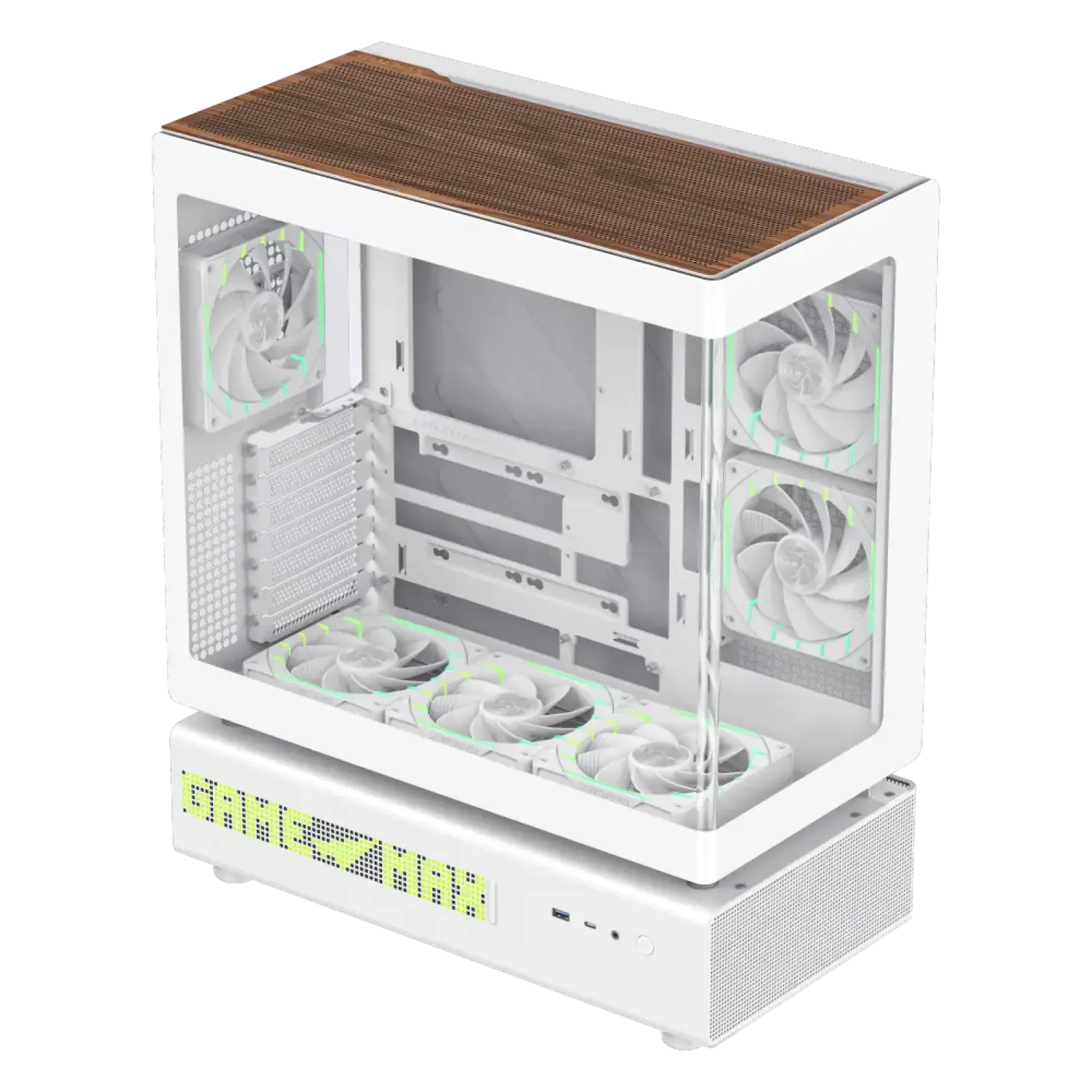 Корпус GAMEMAX комп'ютерний Mid Tower без блока живлення ATX,M-ATX,ITX. (Support BTF),Tempered Glass,Mesh,U N90 WH UA