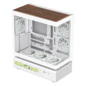 Корпус GAMEMAX комп'ютерний Mid Tower без блока живлення ATX,M-ATX,ITX. (Support BTF),Tempered Glass,Mesh,U N90 WH UA