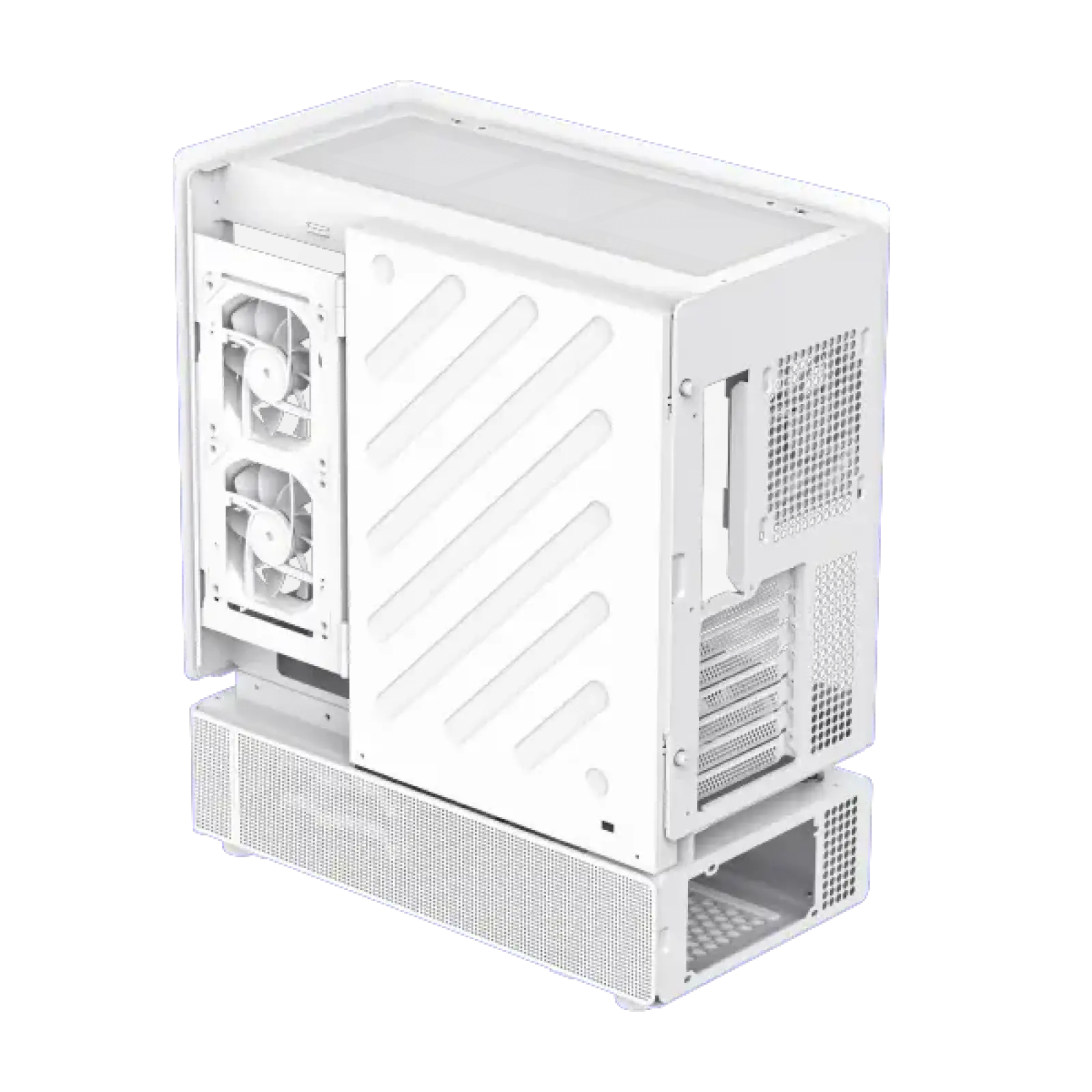 Корпус GAMEMAX комп'ютерний Midi Tower без блока живлення ATX,M-ATX,ITX. (Support BTF),Tempered Glass,Mesh N80 WH UA