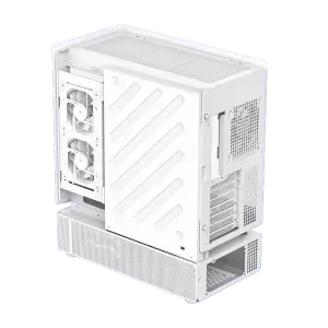 Корпус GAMEMAX комп'ютерний Midi Tower без блока живлення ATX,M-ATX,ITX. (Support BTF),Tempered Glass,Mesh N80 WH UA