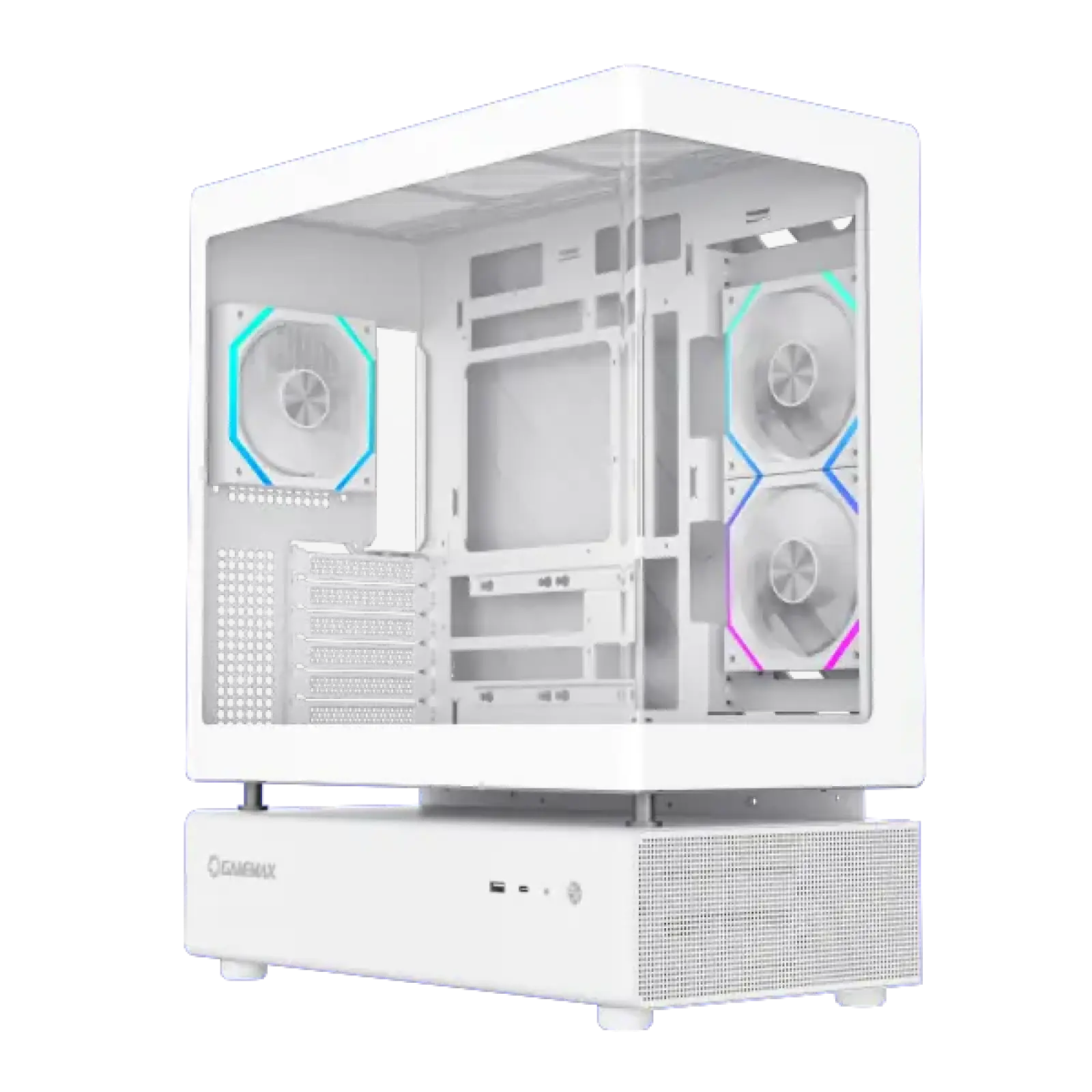 Корпус GAMEMAX комп'ютерний Midi Tower без блока живлення ATX,M-ATX,ITX. (Support BTF),Tempered Glass,Mesh N80 WH UA
