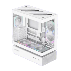 Корпус GAMEMAX комп'ютерний Midi Tower без блока живлення ATX,M-ATX,ITX. (Support BTF),Tempered Glass,Mesh N80 WH UA