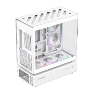 Корпус GAMEMAX комп'ютерний Midi Tower без блока живлення ATX,M-ATX,ITX. (Support BTF),Tempered Glass,Mesh N80 WH UA