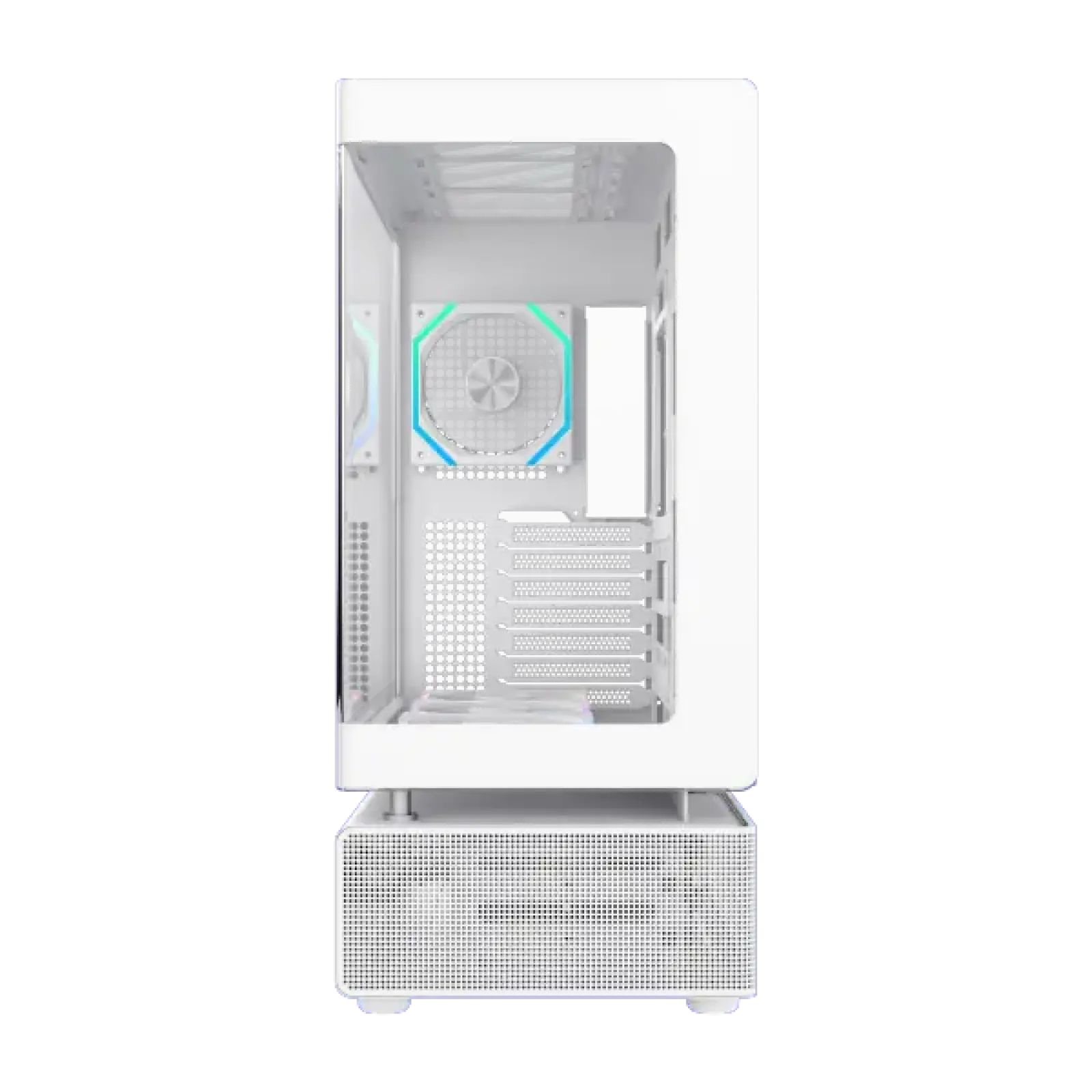 Корпус GAMEMAX комп'ютерний Midi Tower без блока живлення ATX,M-ATX,ITX. (Support BTF),Tempered Glass,Mesh N80 WH UA