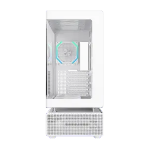 Корпус GAMEMAX комп'ютерний Midi Tower без блока живлення ATX,M-ATX,ITX. (Support BTF),Tempered Glass,Mesh N80 WH UA