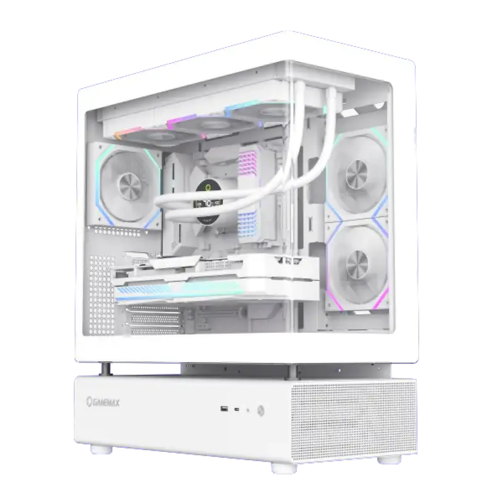 Корпус GAMEMAX комп'ютерний Midi Tower без блока живлення ATX,M-ATX,ITX. (Support BTF),Tempered Glass,Mesh N80 WH UA